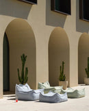 Wigiwama - silla de bolsas de frijoles al aire libre azul