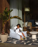 Wigiwama - silla de bolsas de frijoles al aire libre azul