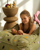 Wigiwama - Terrazzo Moss Square Pouf