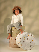 Wigiwama - Terrazzo Sand Round Pouf