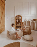 Wigiwama - quadratischer Pouf - brauner Zucker