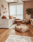 Wigiwama - quadratischer Pouf - brauner Zucker