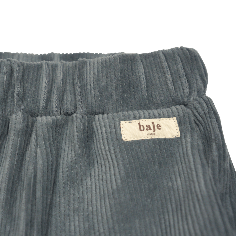 Baje Studio - Woolwich Corduroy Pants - Greyish blue