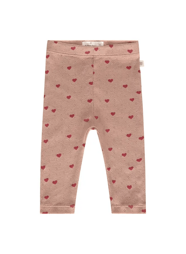 A Tiny Story - Baby pants - Dusty coral hearts