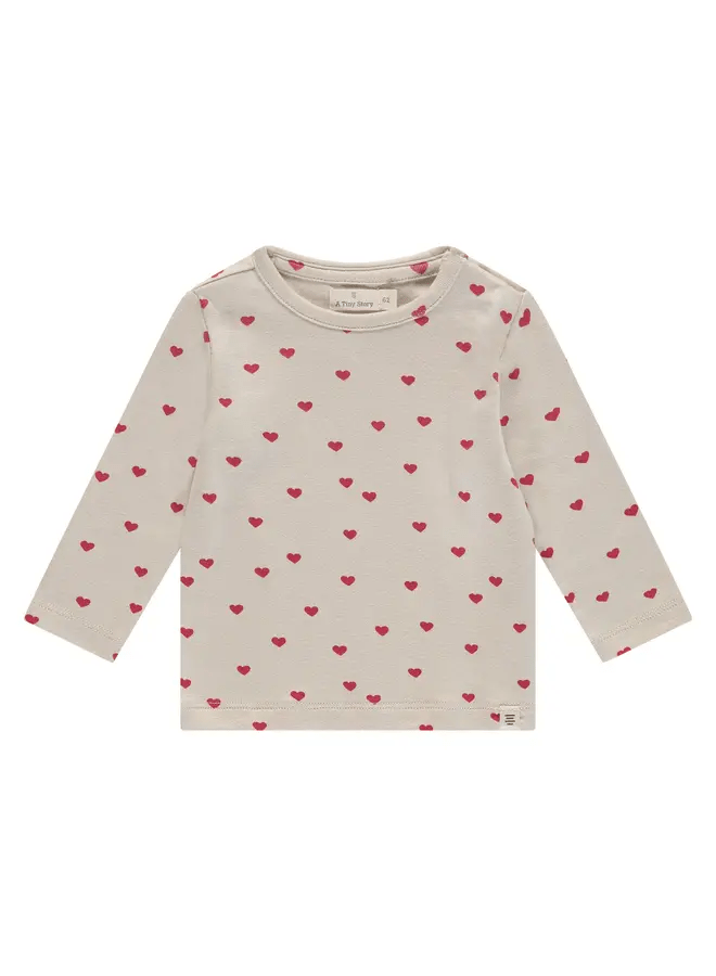 A Tiny Story - Baby t-shirt long sleeve - Pearl Hearts