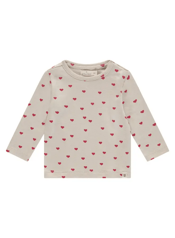 A Tiny Story - Baby t-shirt long sleeve - Pearl Hearts