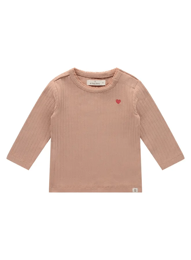 A Tiny Story - Baby t-shirt long sleeve - Dusty Coral