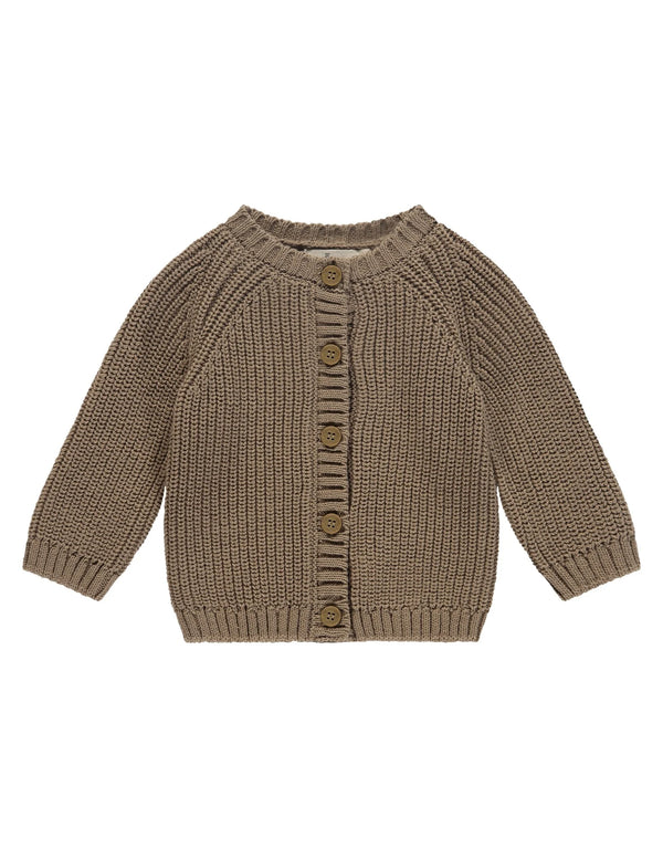 A Tiny Story - Knitted baby cardigan - Caramel