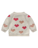 A Tiny Story - Gebreid baby vestje - Pearl met hartjes