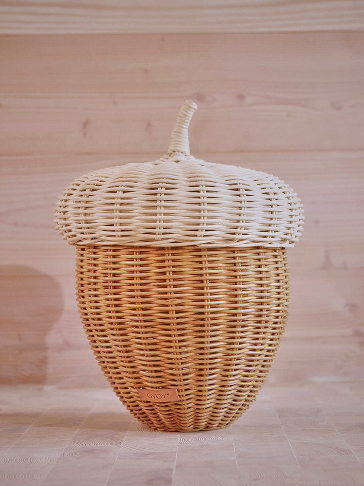 Oyoy Mini - Storage basket Acorn - Rattan