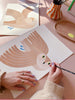 Owl Cream illustratie van Aniek Bartels – handgeschilderde uil kunstprint op gerecycled papier