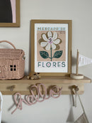 Minibeau Affiche Mercado de Flores – Poster botanique pour chambre d’enfant