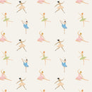 Atelier Florentine Carta da parati ballerine – Carta da parati per bambini ballerine | Carta da parati da sogno per cameretta femminile