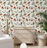 Wallpaper Atelier Florentine - Oranges White