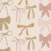 Children's wallpaper big bows pink girls room nursery wallpapers 