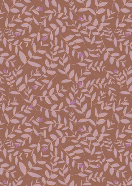 Wallpaper sample Bibelotte - Flora Choco