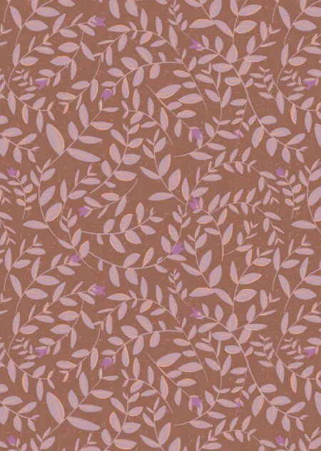 Wallpaper sample Bibelotte - Flora Choco