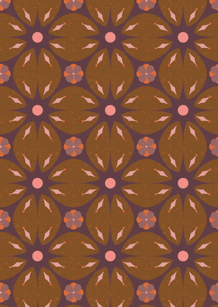 Wallpaper sample Bibelotte - Porto Chestnut