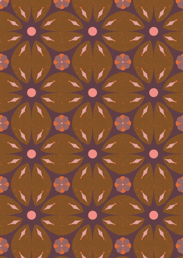 Wallpaper sample Bibelotte - Porto Chestnut