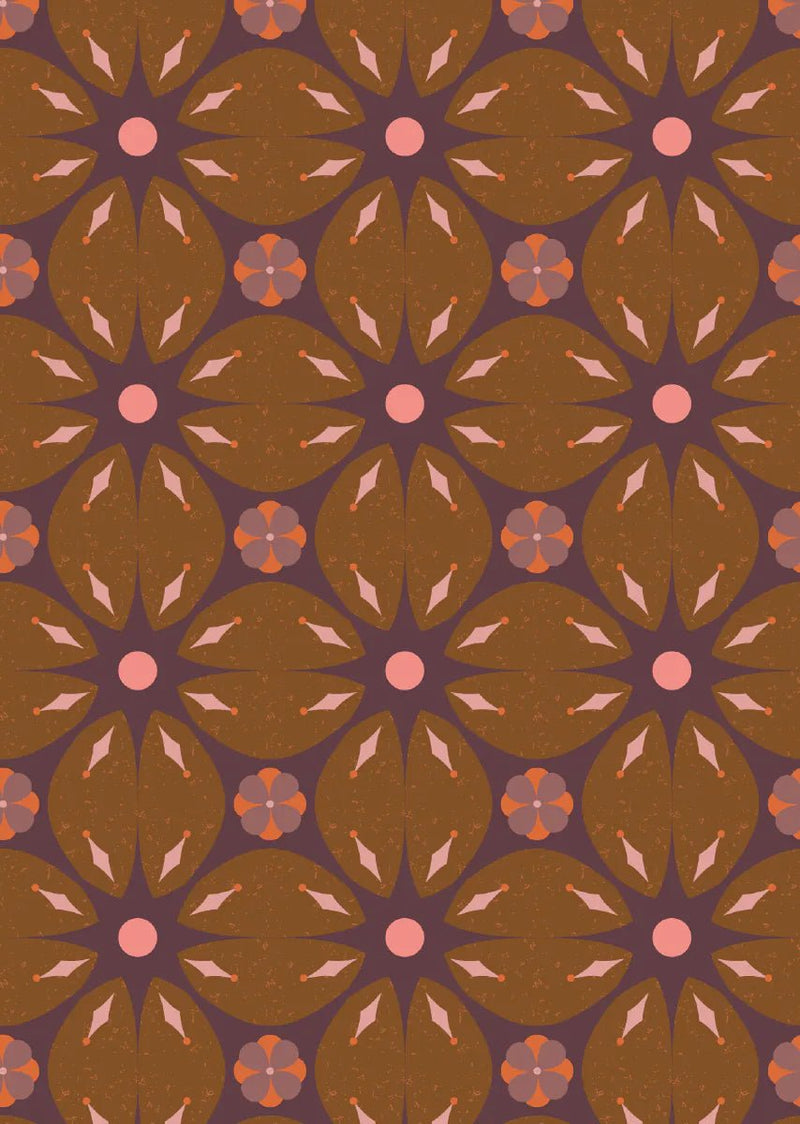 Wallpaper sample Bibelotte - Porto Chestnut