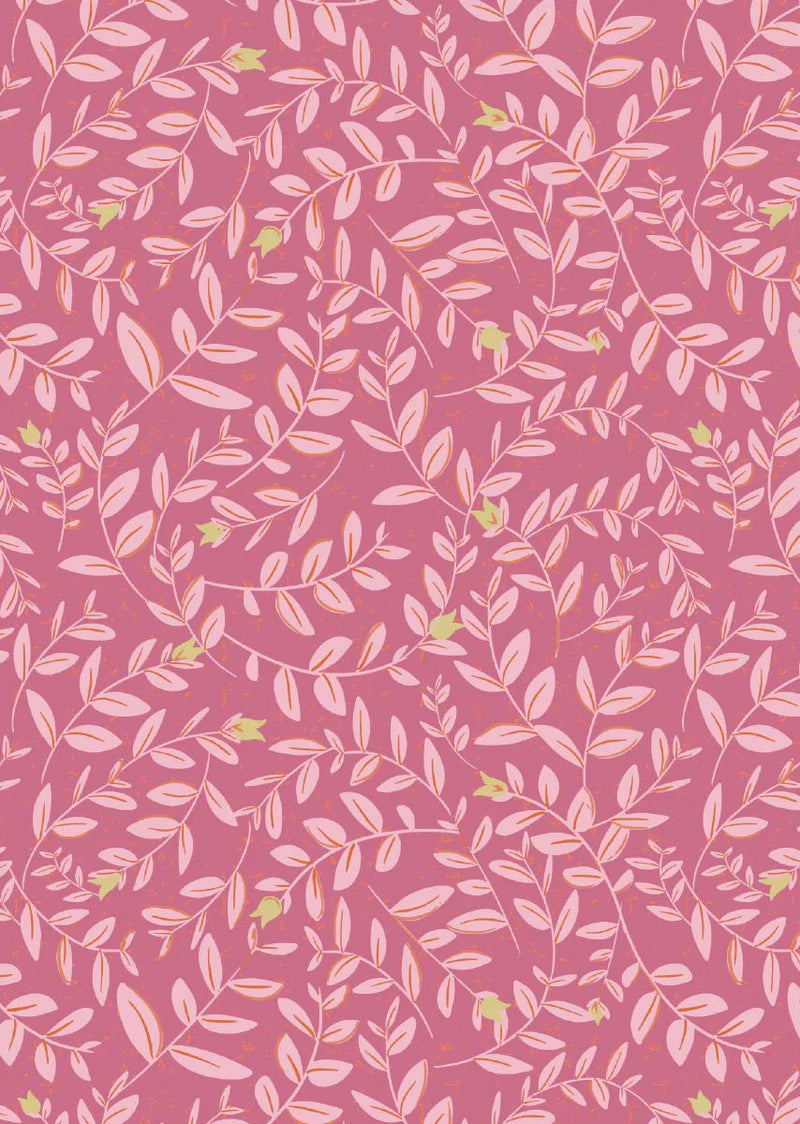 Wallpaper sample Bibelotte - Flora Fuchsia