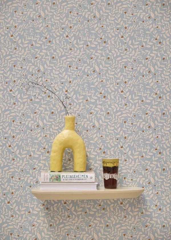 Wallpaper Bibelotte - Flora Ice Blue