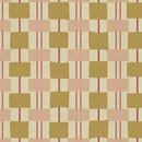Wallpaper fabric Bibelotte - Checked toffee