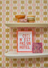 Behang Bibelotte - Geruit Toffee