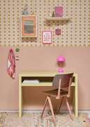 Behang Bibelotte - Geruit Toffee