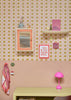 Behang Bibelotte - Geruit Toffee