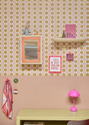 Behang Bibelotte - Geruit Toffee