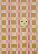 Behang Bibelotte - Geruit Toffee