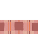 Bordure de papier peint en acier Bibelotte - Carreaux Framboise