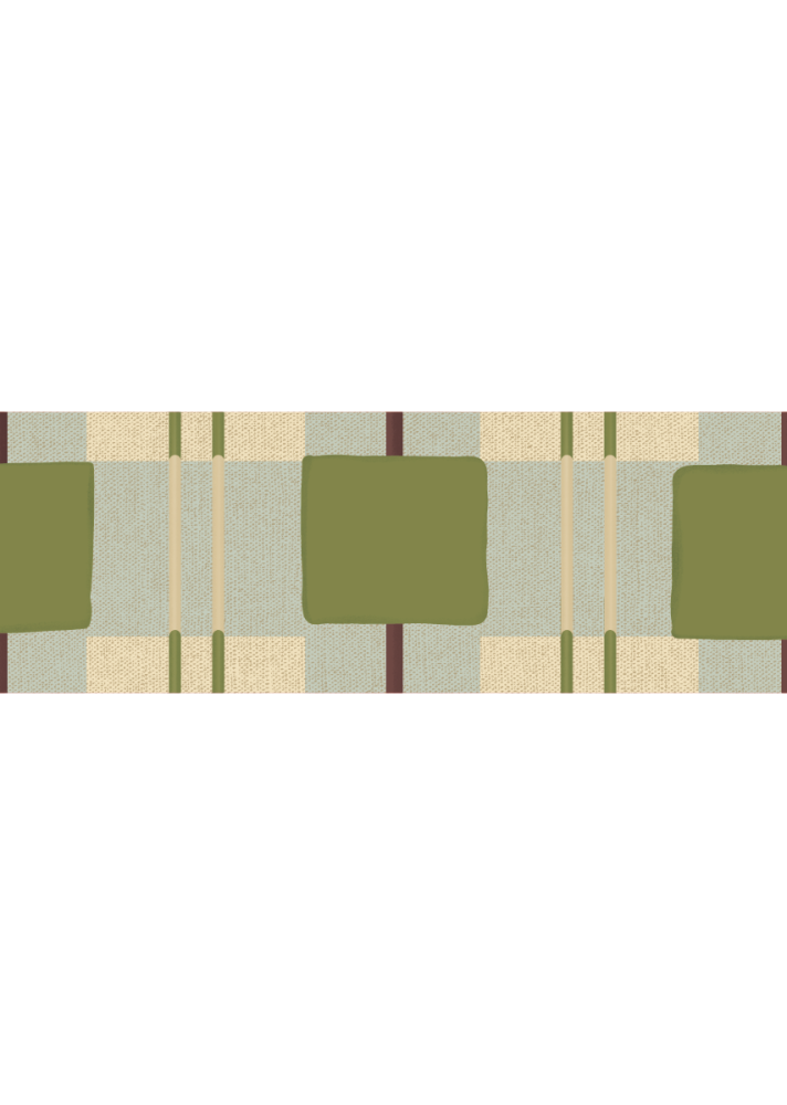 Bordure de papier peint en acier Bibelotte - Aérée à carreaux
