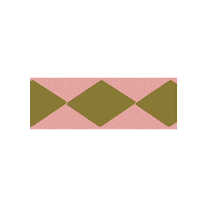 Bordure de papier peint en acier Bibelotte - Wieber - Framboise Olive