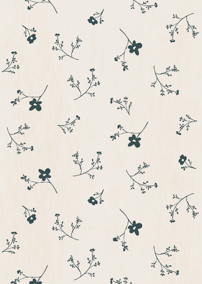 Wallpaper Sample Bibelotte - Bloemenzee Large - Blue