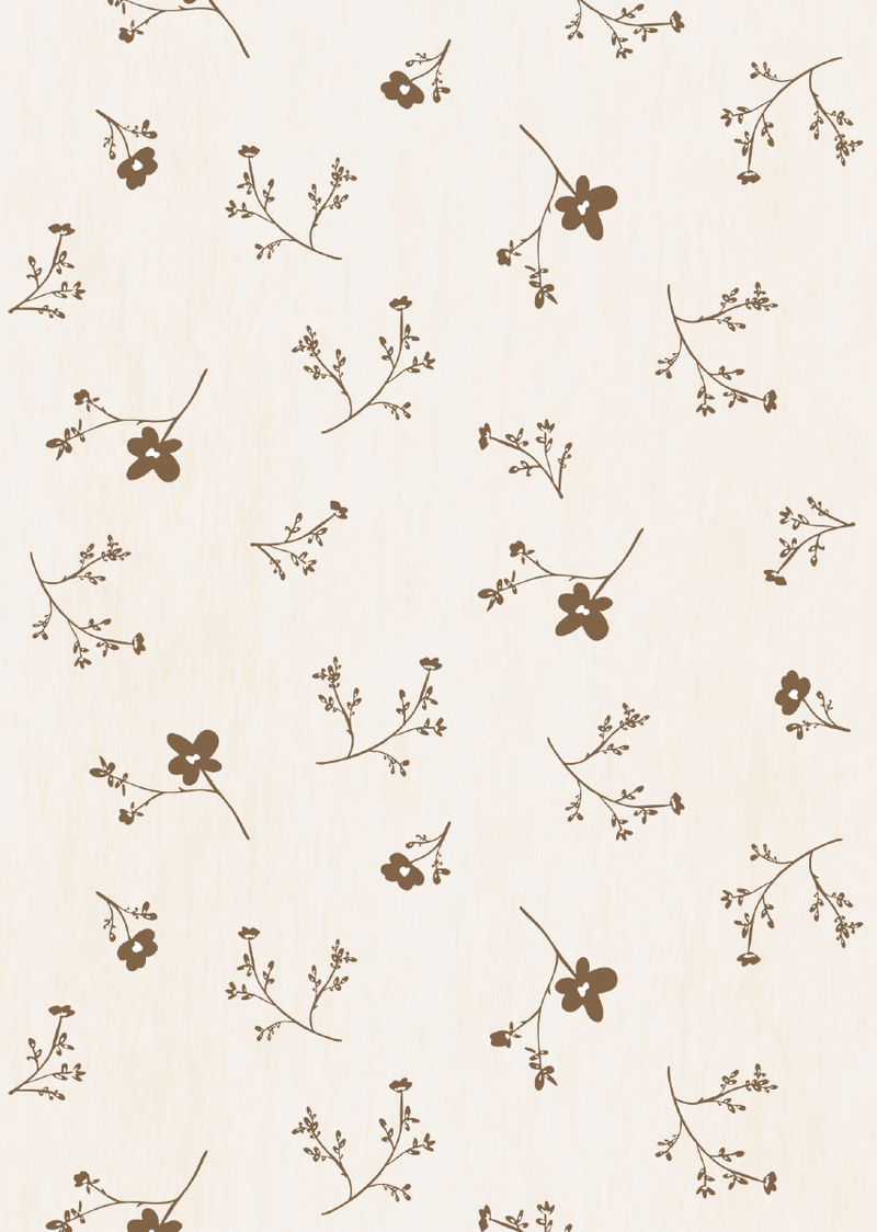 Wallpaper Bibelotte - Sea of ​​flowers large brown