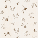 Tapete Bibelotte - Bloemen Meer groß - braun