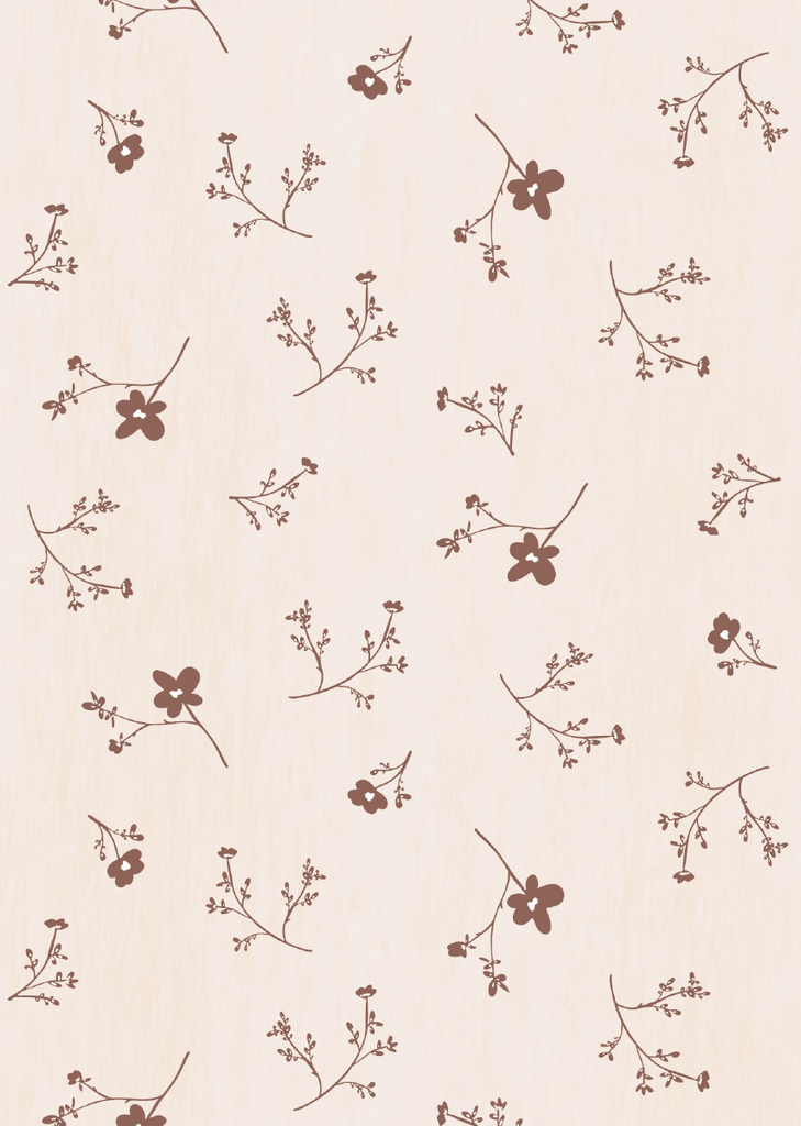 Wallpaper sample Bibelotte - Sea of Flowers Large - Terra