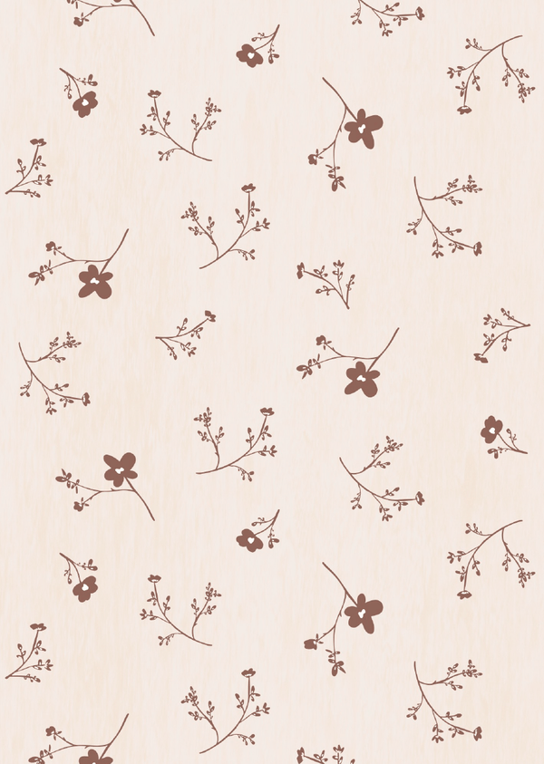 Wallpaper sample Bibelotte - Sea of Flowers Large - Terra