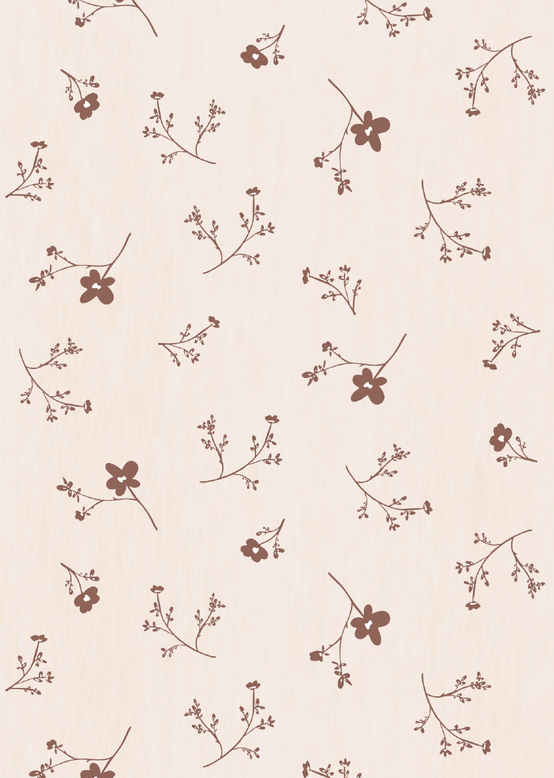 Wallpaper sample Bibelotte - Sea of Flowers Large - Terra