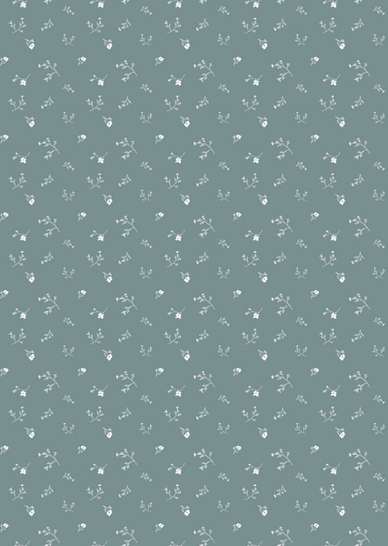 Wallpaper Bibelotte - Sea of ​​flowers small denim blue