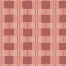 Wallpaper fabric Bibelotte - Checked Raspberry