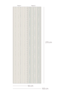 Behangstaal Bibelotte - Gestreept Petrol