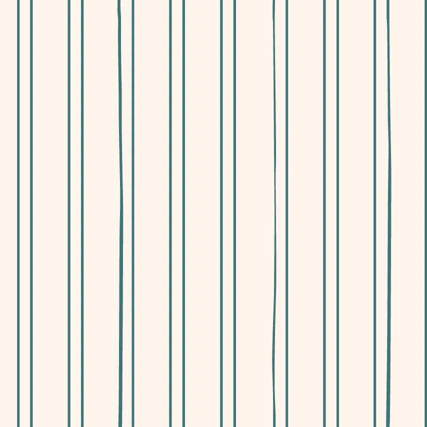 Behangstaal Bibelotte - Gestreept Petrol