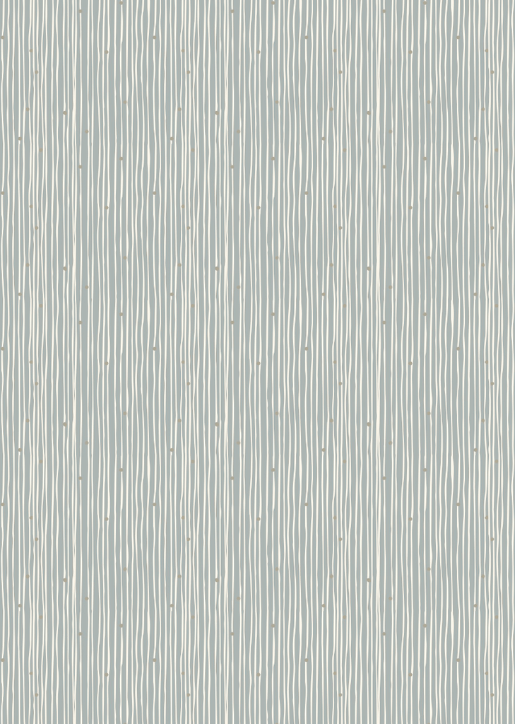 Wallpaper Sample Bibelotte - Line Pattern Blue