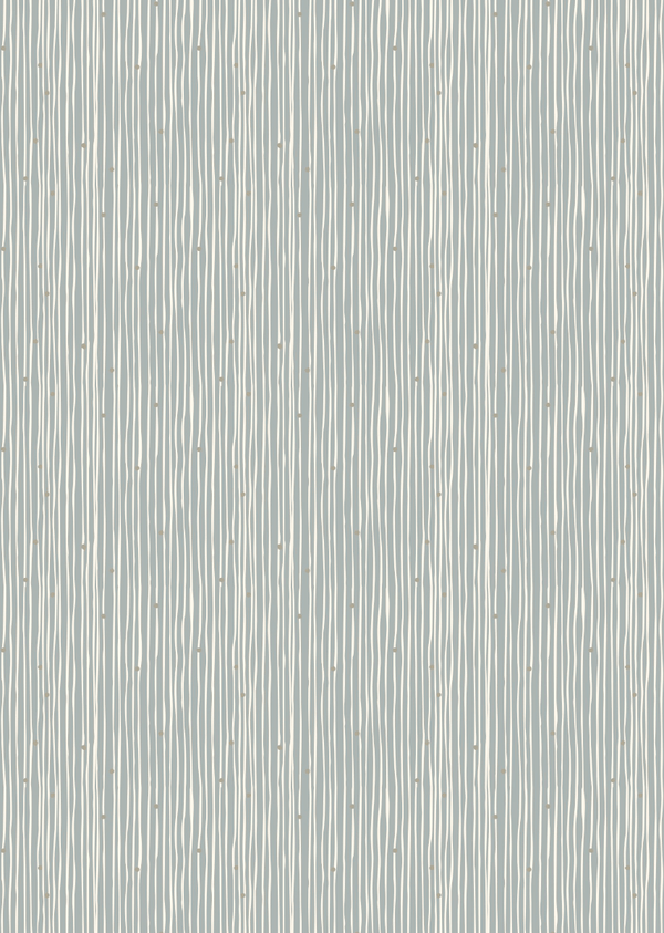 Wallpaper Sample Bibelotte - Line Pattern Blue