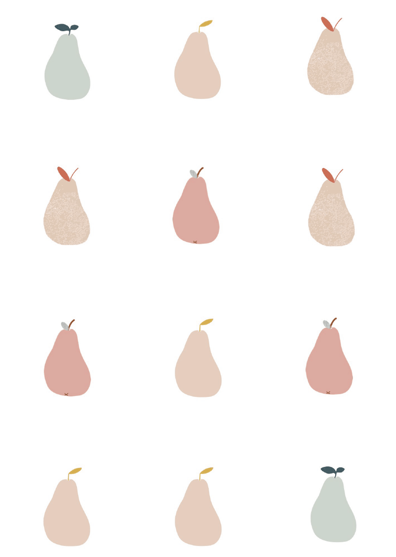 Wallpaper Bibelotte - Pears Pink