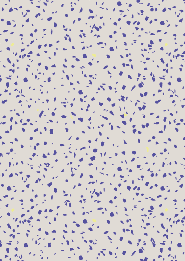 Wallpaper sample Bibelotte - Terrazzo Cobalt