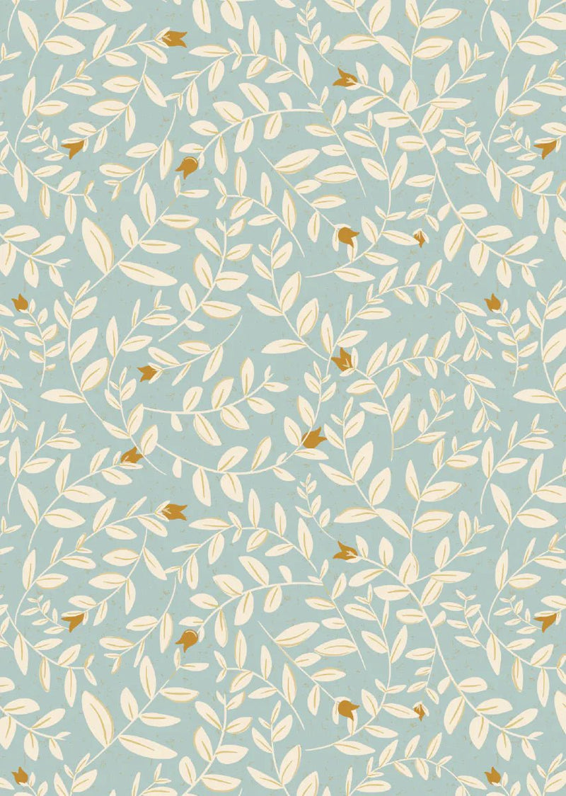 Wallpaper sample Bibelotte - Flora Ice Blue